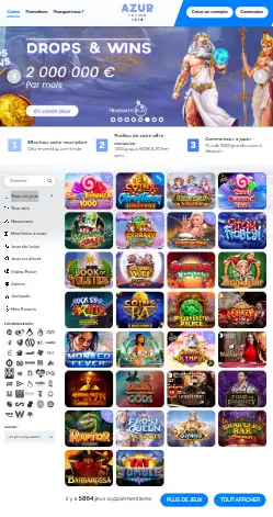 l'application et interface Paradise8 Casino