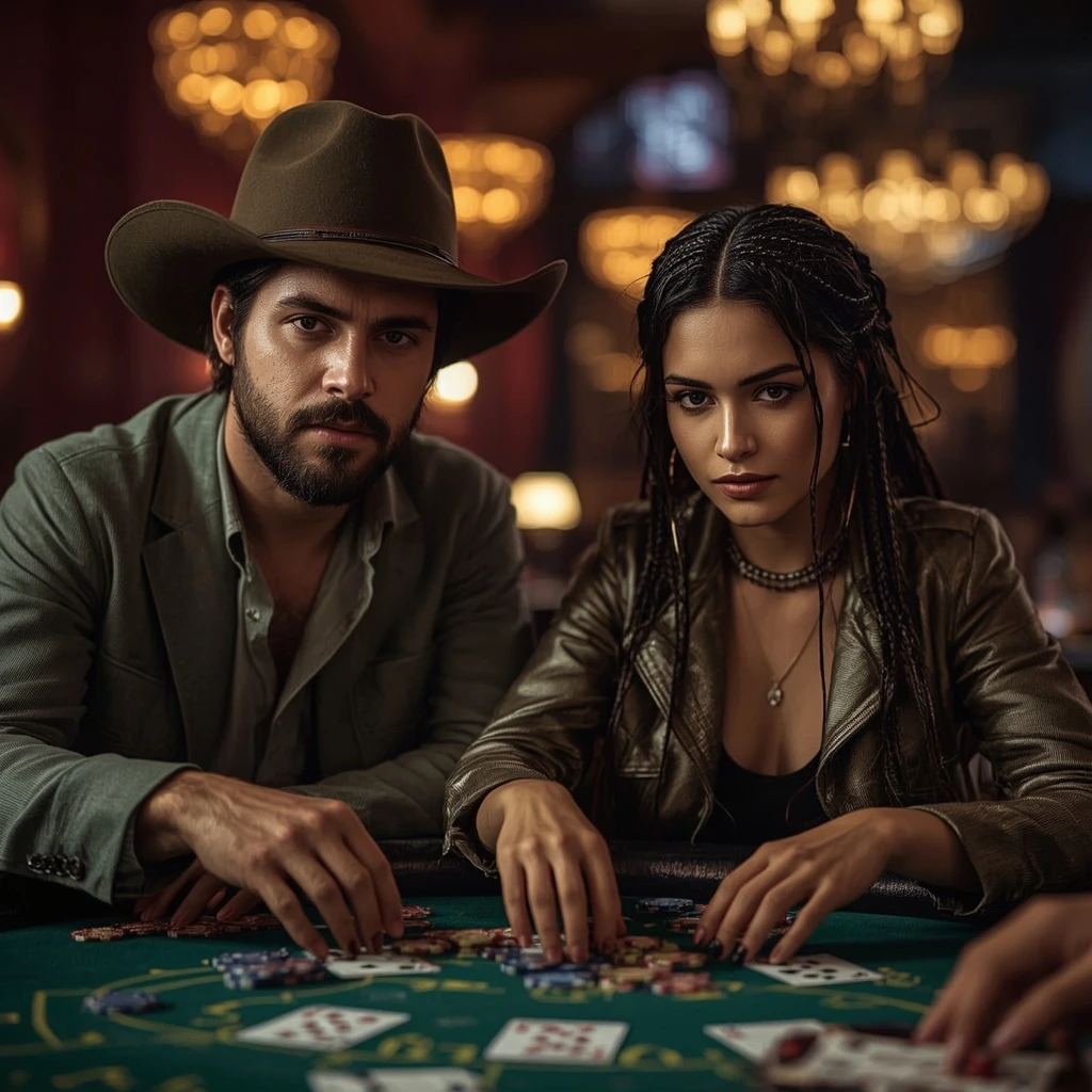 photo de deux joueurs de poker Paradise8 Casino